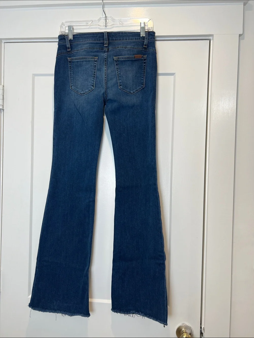 Joe's Jeans Deep Blue flawless the mustang Flared Wide-Leg Jeans size 28.